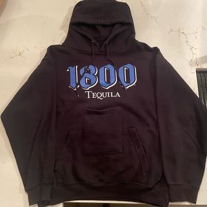 Men’s size large hoodie with 1800 Tequila logo